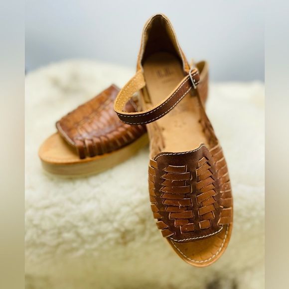 Handmade Open Toe Platforms - Picture 5 of 6